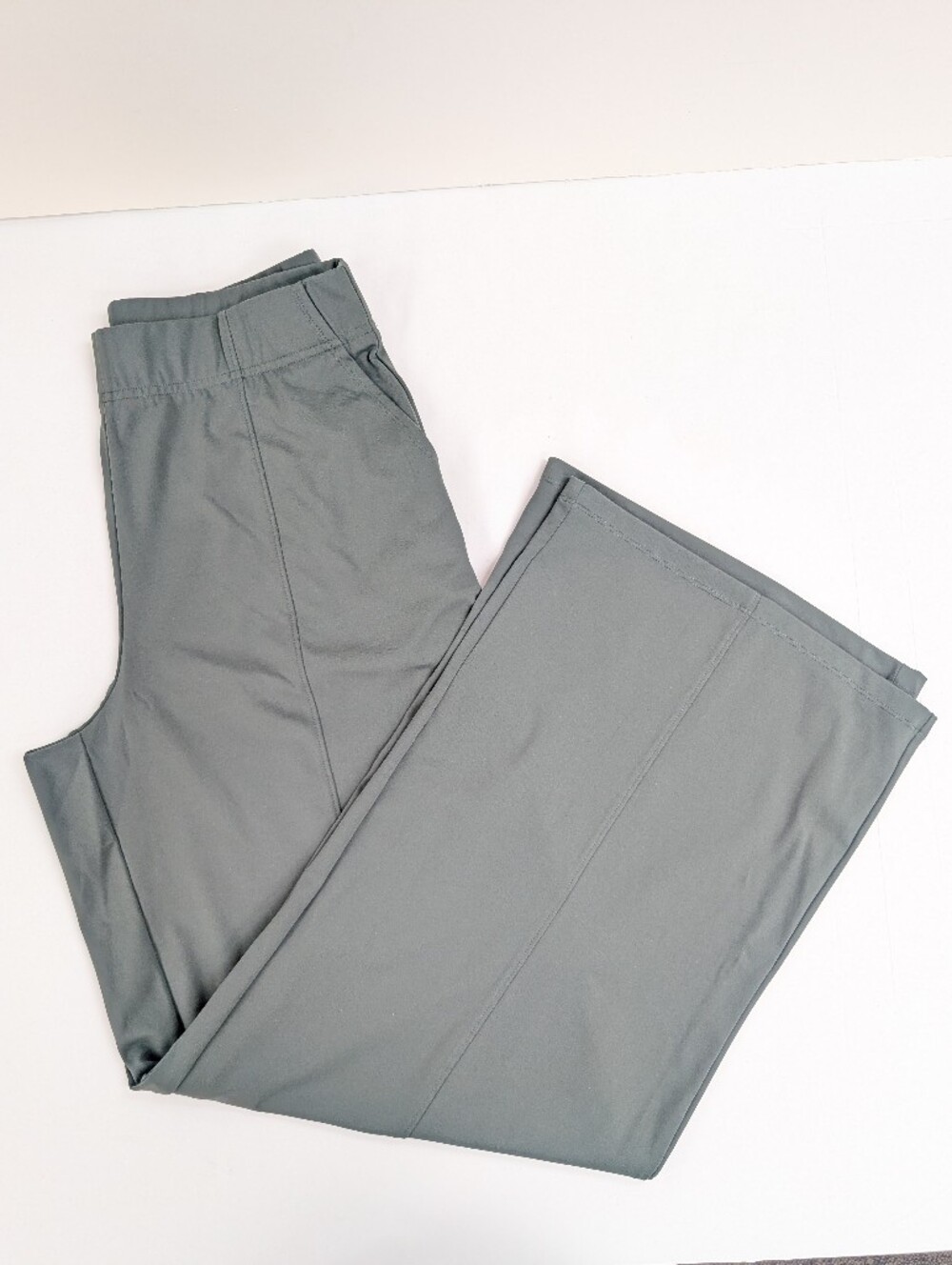 Old Navy Power Soft Go Dry Active Green Pull On Wide Leg Pants Large Tall [13]